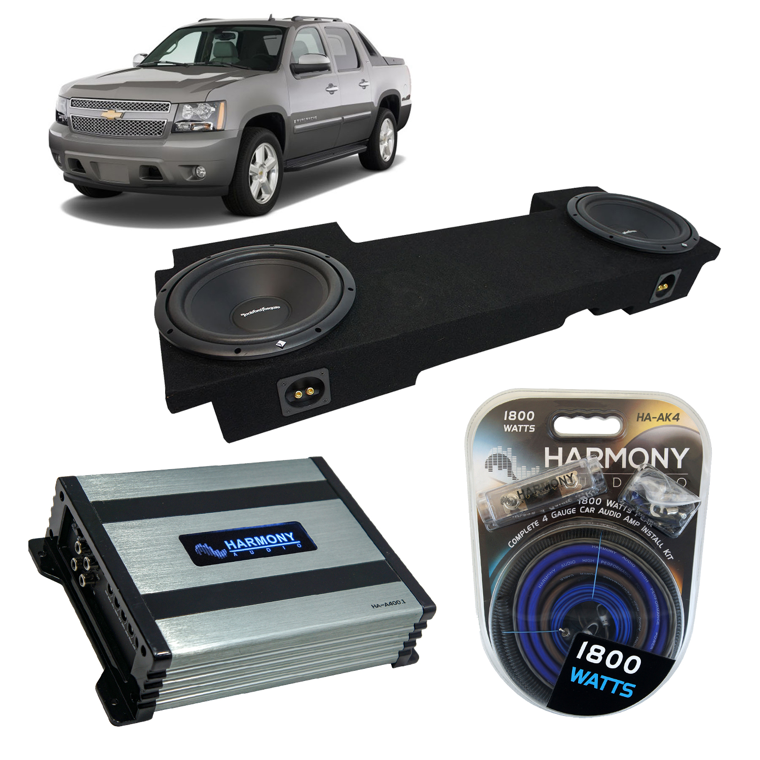 chevy avalanche subwoofer under seat