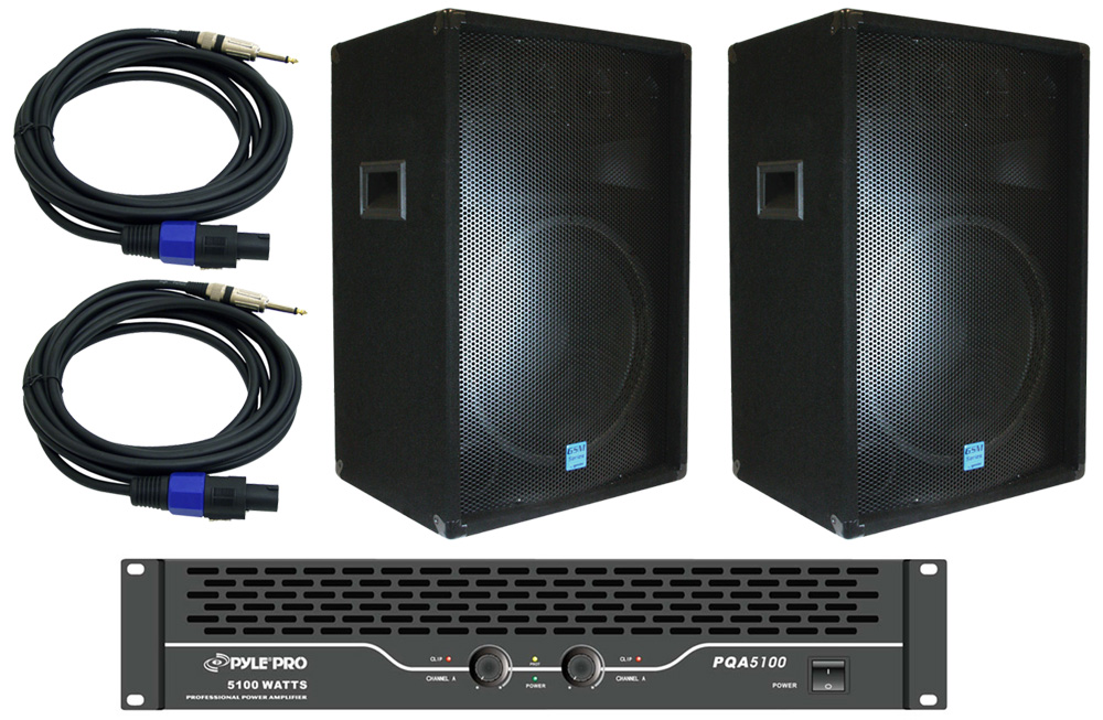 dj amps and speakers packages
