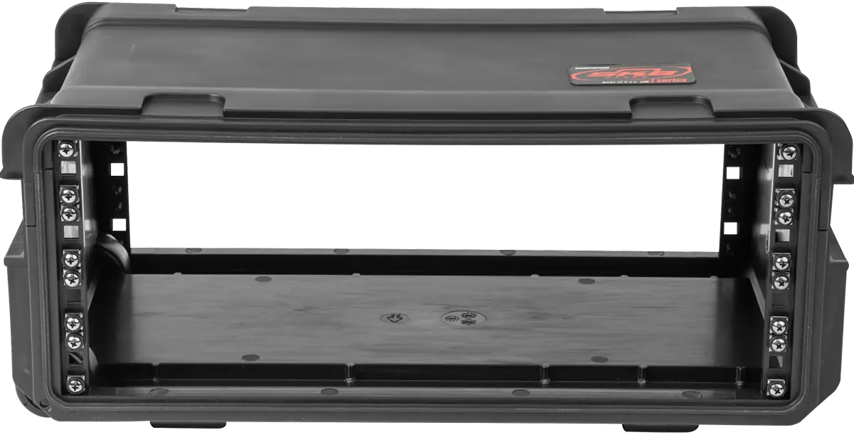 SKB Cases SKB-3i-4U11-W 4U Injection Molded 11" Deep Rack w/Wheels Black