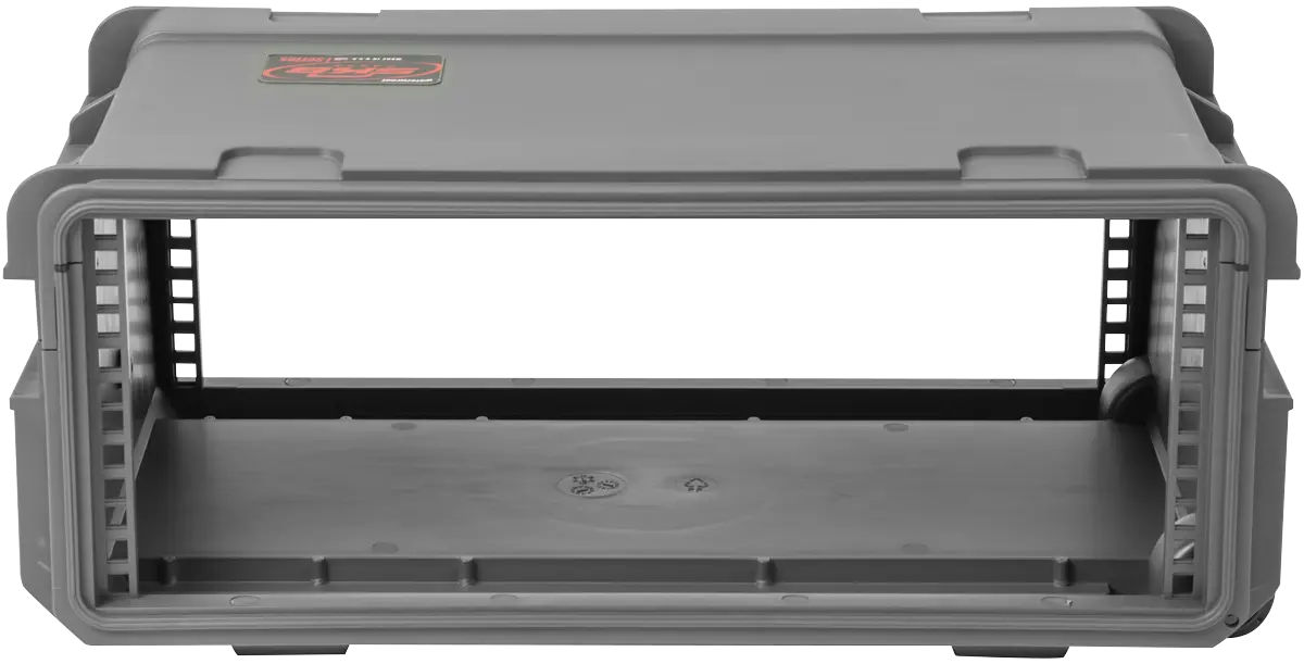 SKB Cases 3i-4U11G-W 4U Injection Molded 11" Deep Rack w/Wheels Dark Grey