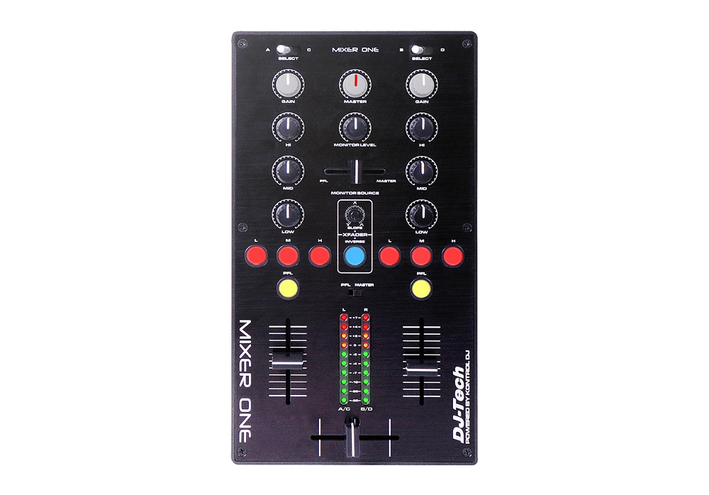 DJ Tech Mixer One Professional USBMIDI DJ Mixer Controller with 2 port