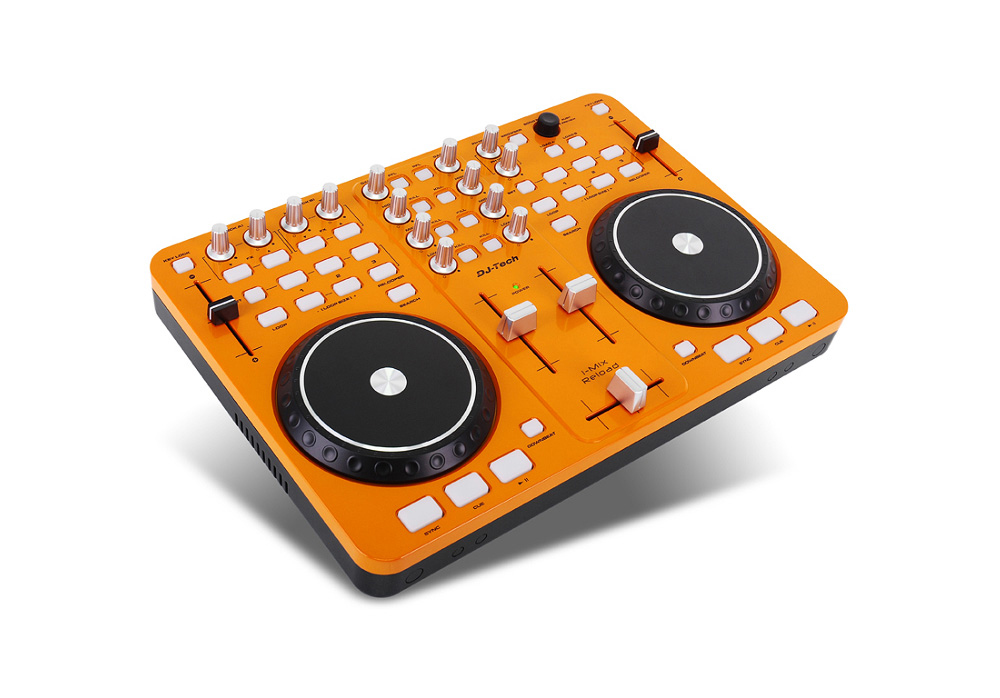 DJ Tech iMix Reload (Orange) Portable USB DJ mixer & Scratch