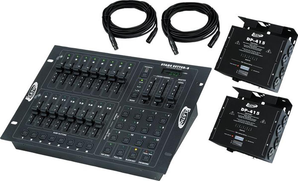 American DJ STAGE PAK 1 Complete 8 Channel DMX Dimming Console Pack