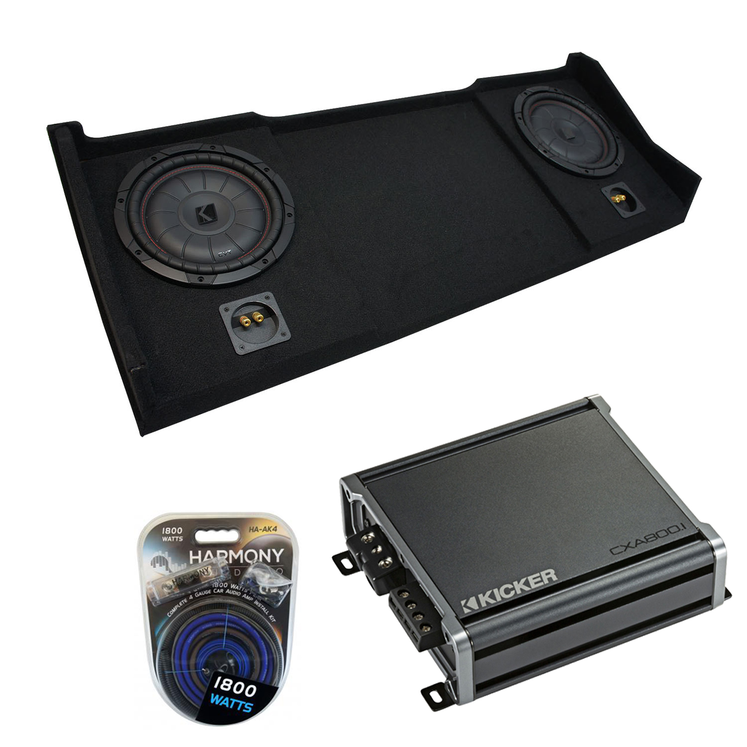 9801 Fits Dodge Ram Ext Club Quad Kicker CompVT CVT10 Dual 10" Sub Box CXA800.1 eBay
