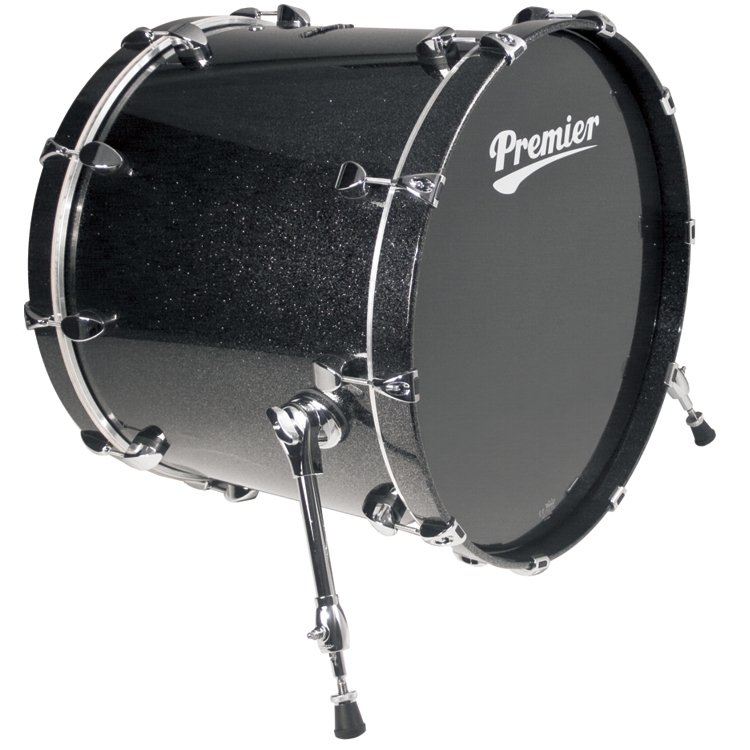 Premier Drums Series Elite Maple 18" x 14" Bass Drum Black Sparkle