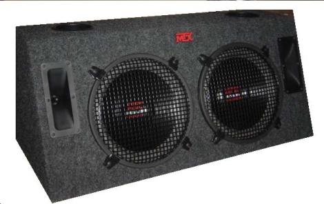 full range speaker box car