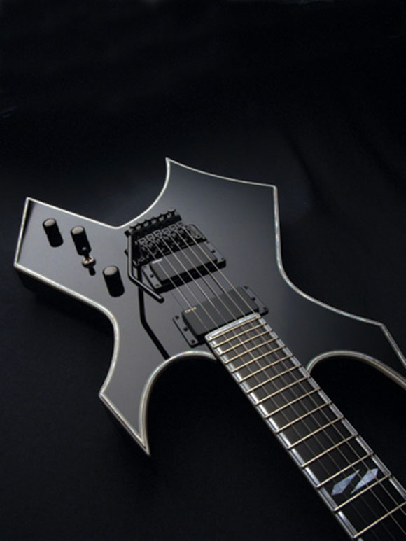 BC Rich Warlock NJ Deluxe Electric Guitar Onyx Finish (NJDLXWO) BCR