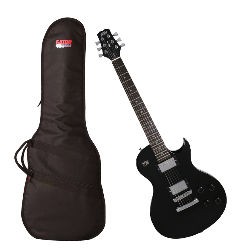 Peavey SC2 Electric 6 String Dual Pickup Guitar Black Finish & Gator