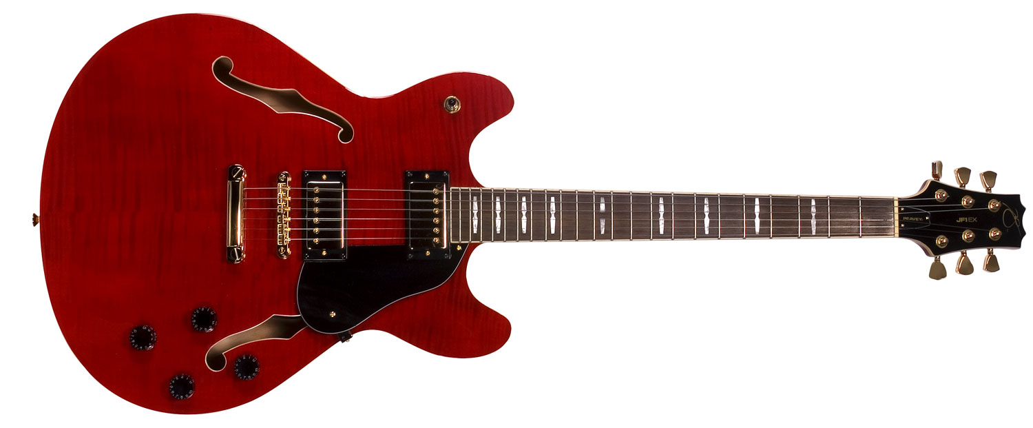 Peavey JF1 Red HollowBody Electric Guitar with HardRock Maple Neck
