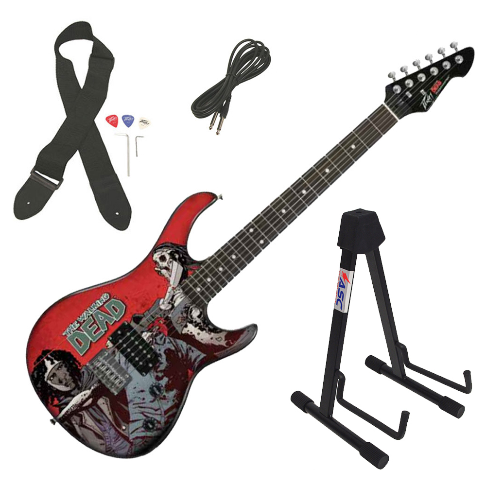 Peavey Rockmaster The Walking Dead Michonne Slash Electric Guitar & Stand New eBay