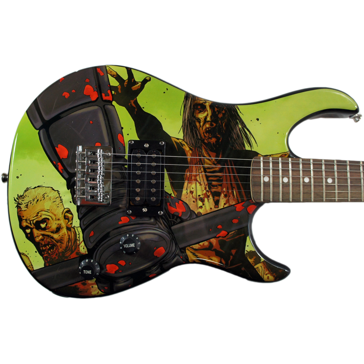 Peavey The Walking Dead Riot Rockmaster with Looking Walker Guitar