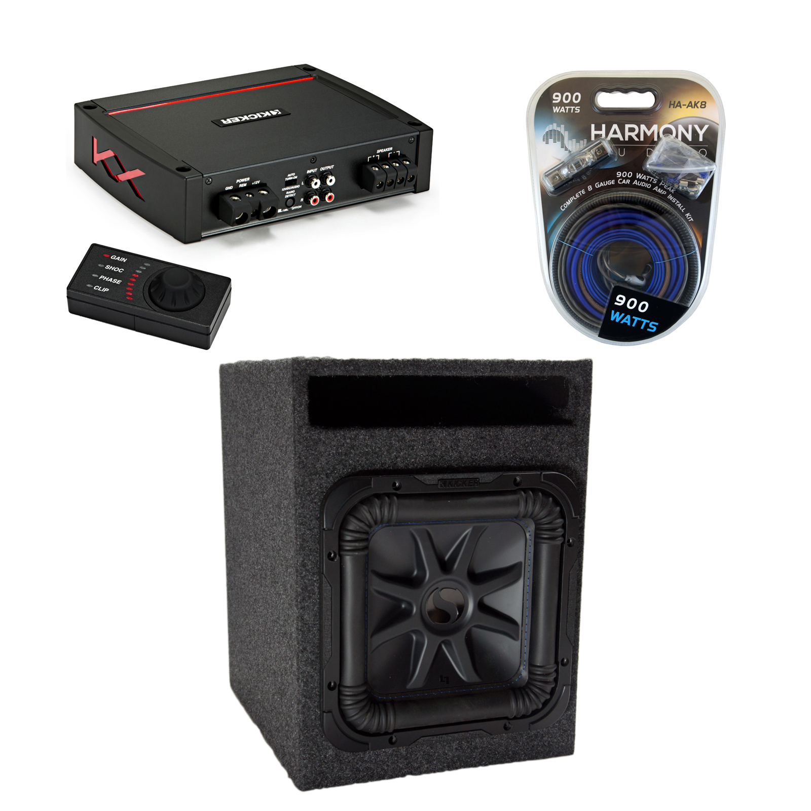 car sub and amp package