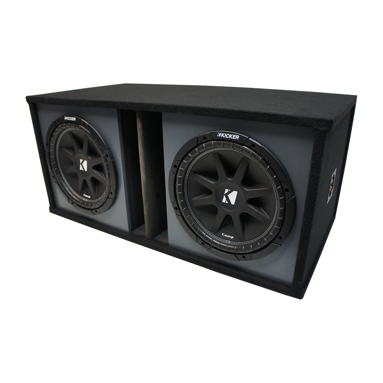 Universal Car Stereo Paintable Ported Dual 15" Kicker Comp C15 Sub Box Enclosure Final 2...
