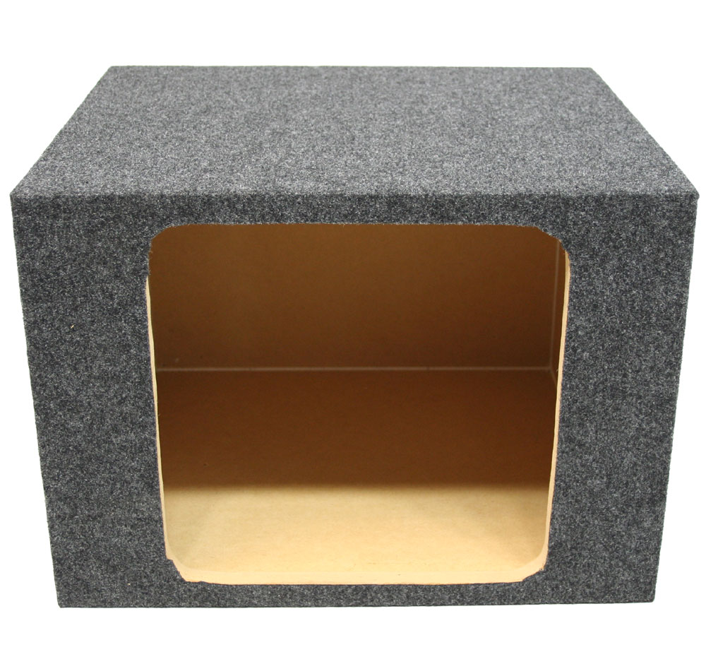 Single 12" Subwoofer Sealed Kicker L3 L5 L7 Square Cutout Sub Box 3/4