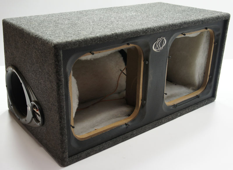 Kicker 08DS12L5 Car Audio L3 L5 L7 Square Empty Dual 12 Ported Sub Box 