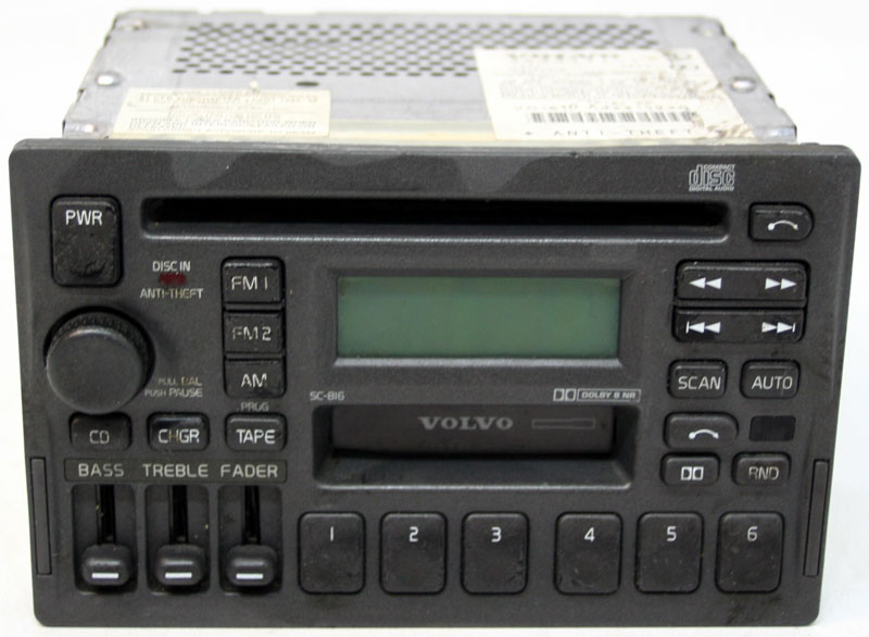 Volvo 90 Series 1997-1998 Factory Stereo AM/FM Tape & CD Player OEM