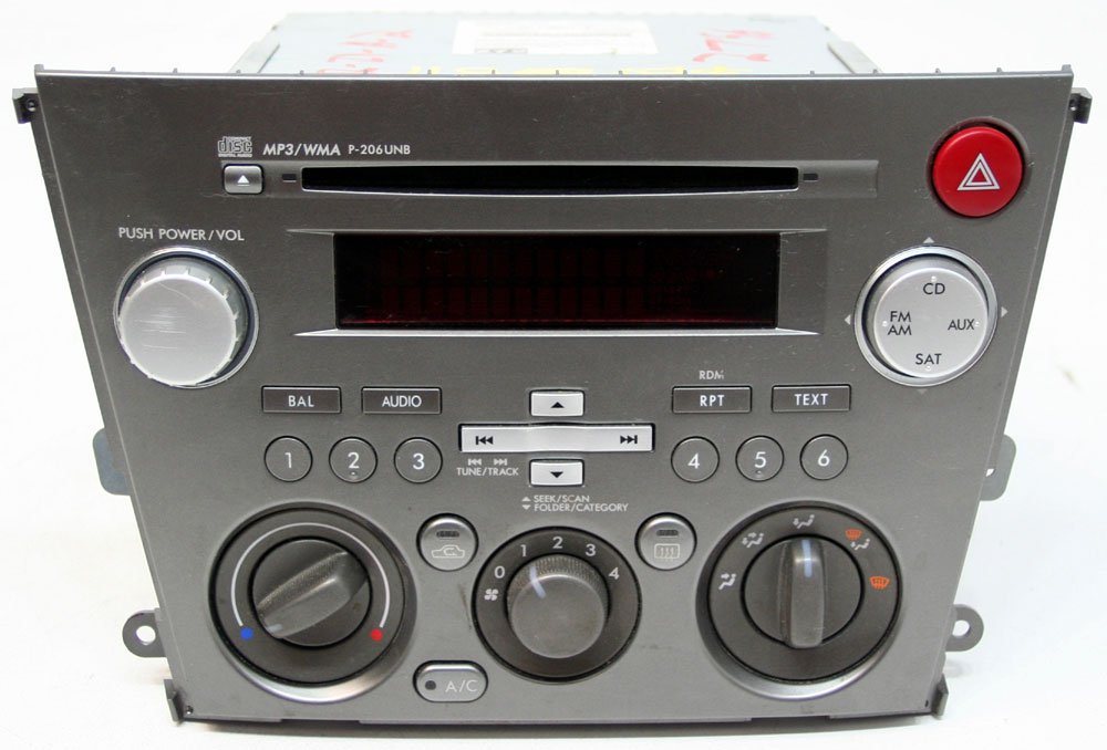Fits Subaru Legacy 2007 2008 2009 Factory Stereo 6 Disc Mp3 Cd Player