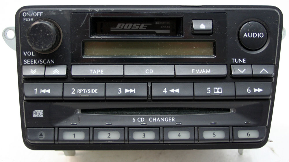 Infiniti QX4 2001 Factory Stereo Bose Tape & 6 Disc Changer CD Player