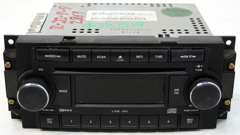 Dodge Ram 2006-2008 1500 Truck Factory Stereo 6 Disc Changer MP3 CD