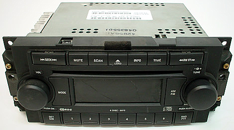 2005-2007 Jeep Grand Cherokee Factory AM/FM 6 Disc CD Radio