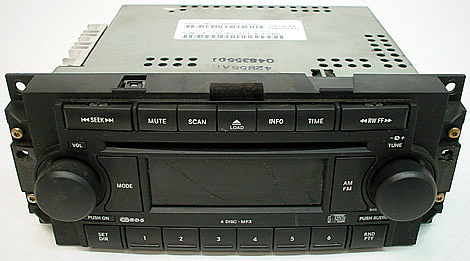 2006-2007 Dodge Charger Factory AM/FM 6 Disc Changer CD Radio R-2133-3