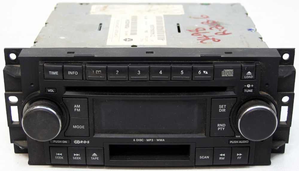 2006-2007 Dodge Charger Factory Stereo Tape 6 Disc Changer MP3 CD