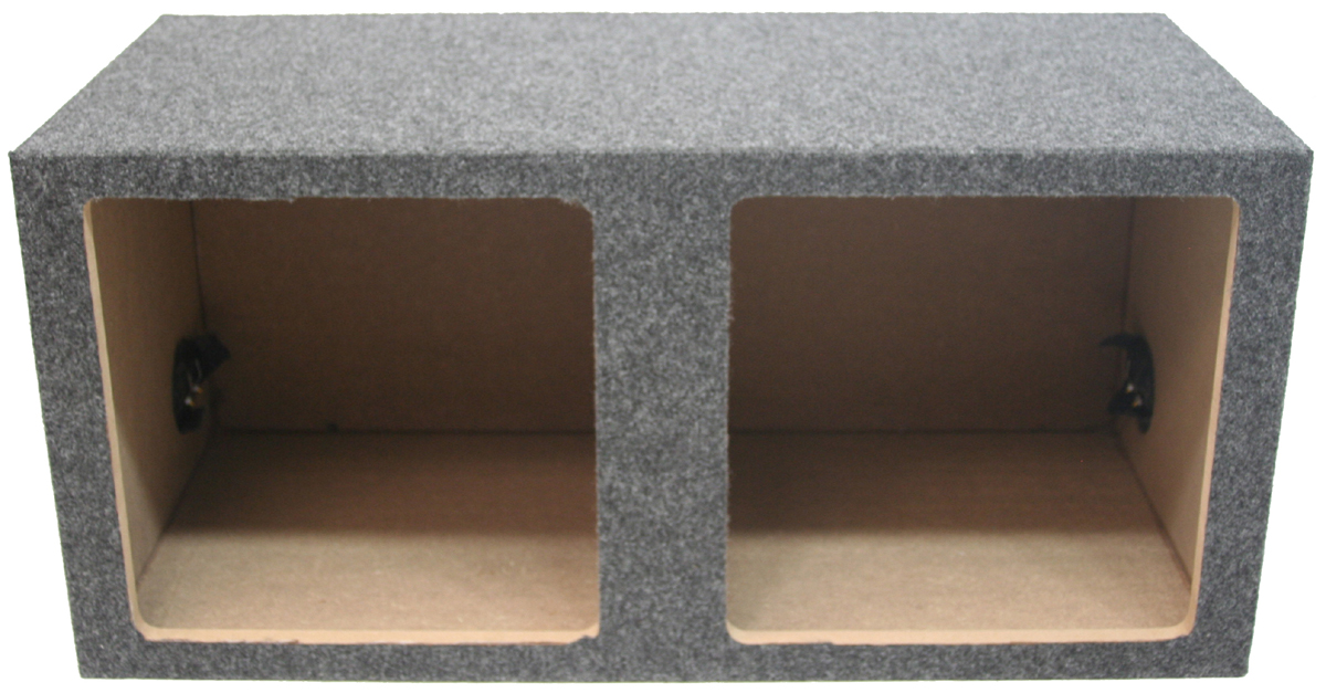 Car Audio Dual 12" Sealed Square Sub Box Enclosure fits Kicker L7