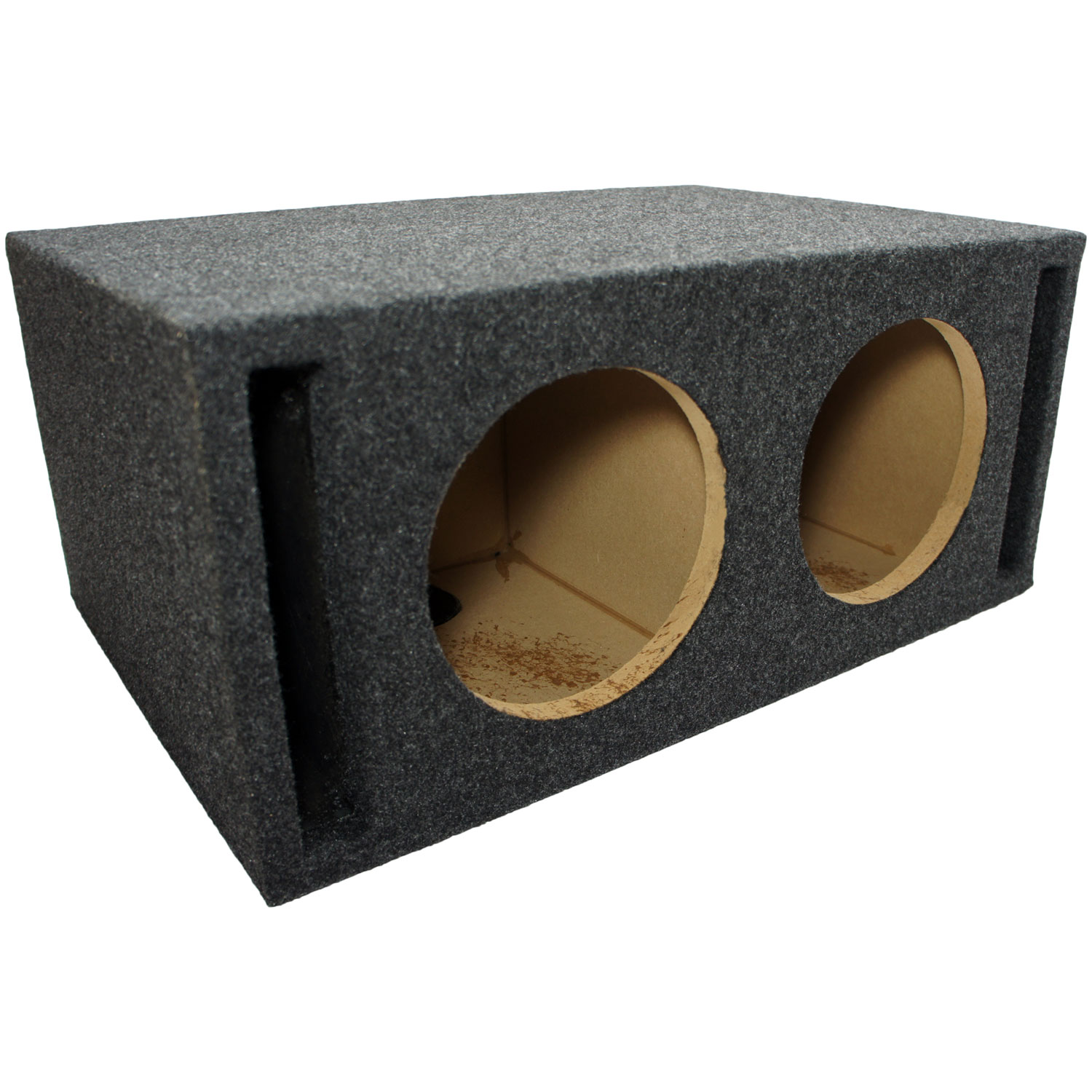 Car Audio Dual 8" SPL Bass Subwoofer Labyrinth Vent Sub Box Stereo