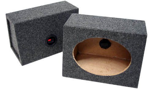 Sound Quest 69HBG Unloaded Single 6" X 9" Hatchback Style Speaker Boxes Pair 