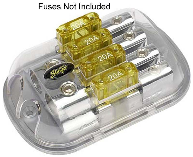 Stinger SPD5623 Four Position Fused Distribution Block Car Audio SPD5623