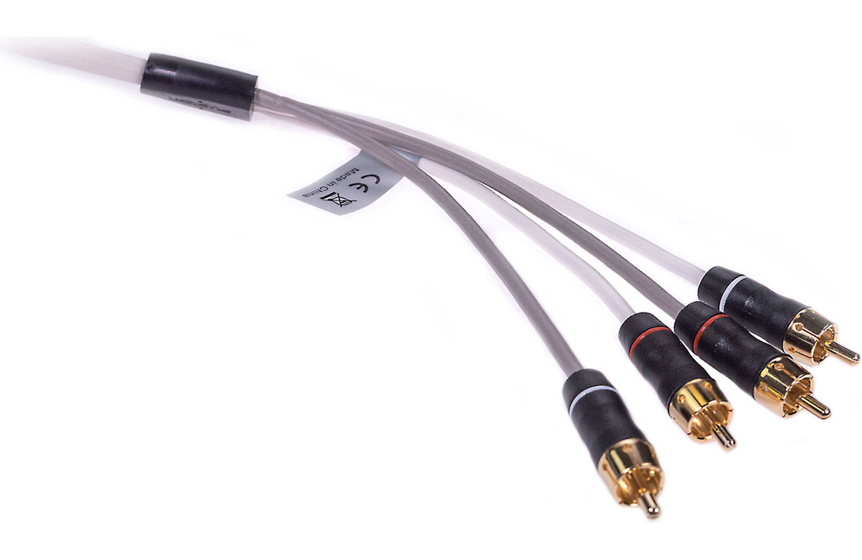 Fusion 0101261800 Performance RCA Cables 4 Channel 6 ft GoldPlated