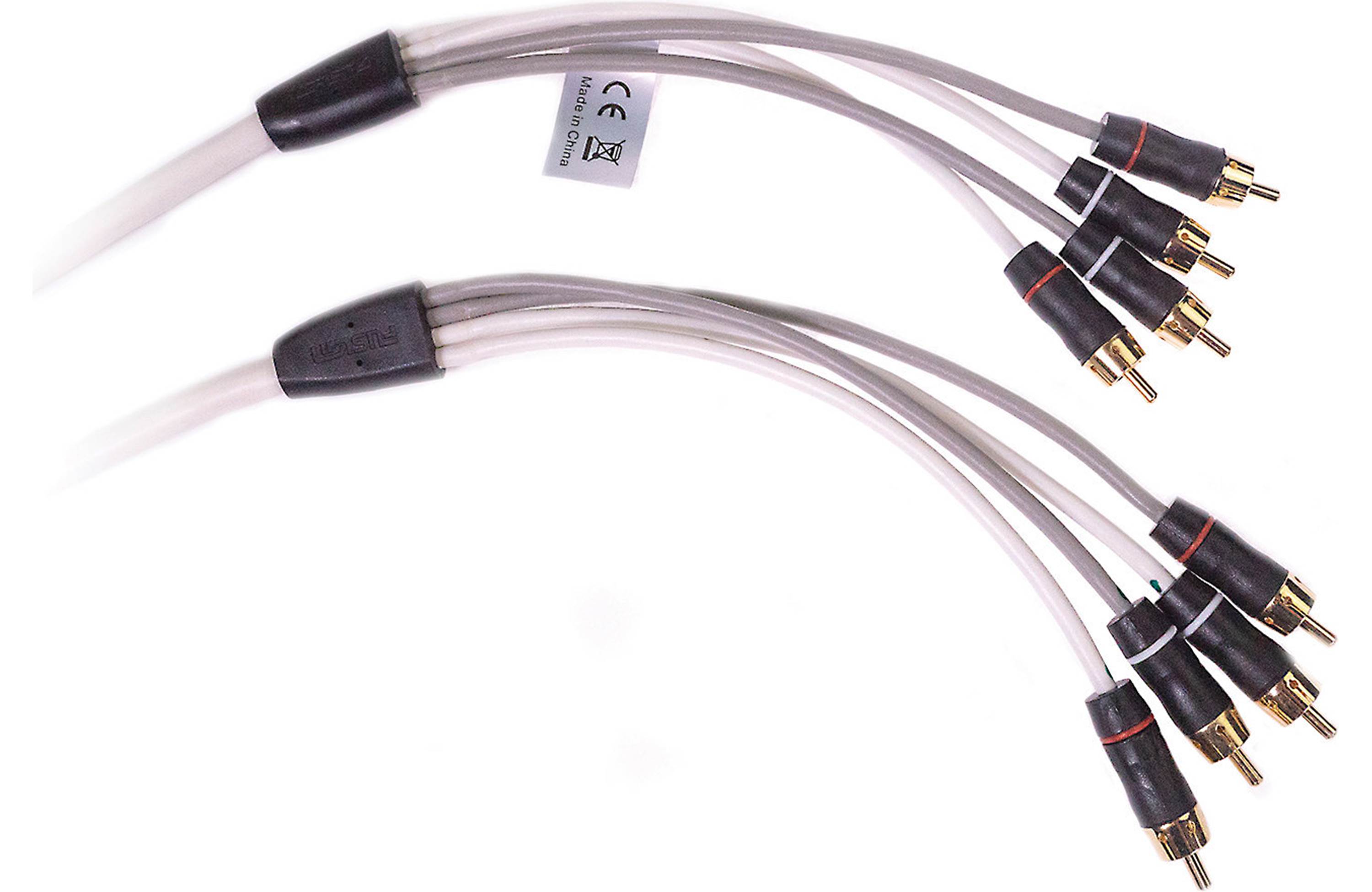 Fusion 0101261800 Performance RCA Cables 4 Channel 6 ft GoldPlated