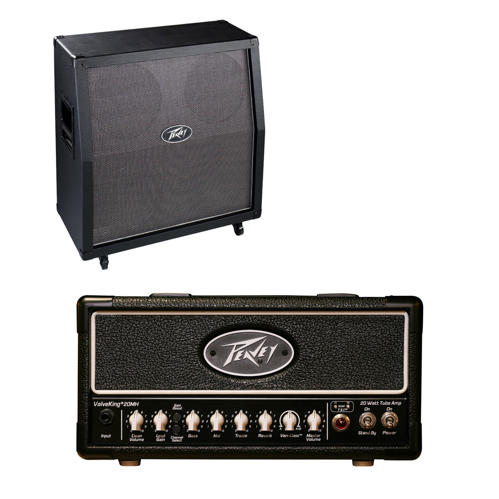 Peavey ValveKing 412 Slant Guitar (4) 12" Speaker Cab & Valve King 20