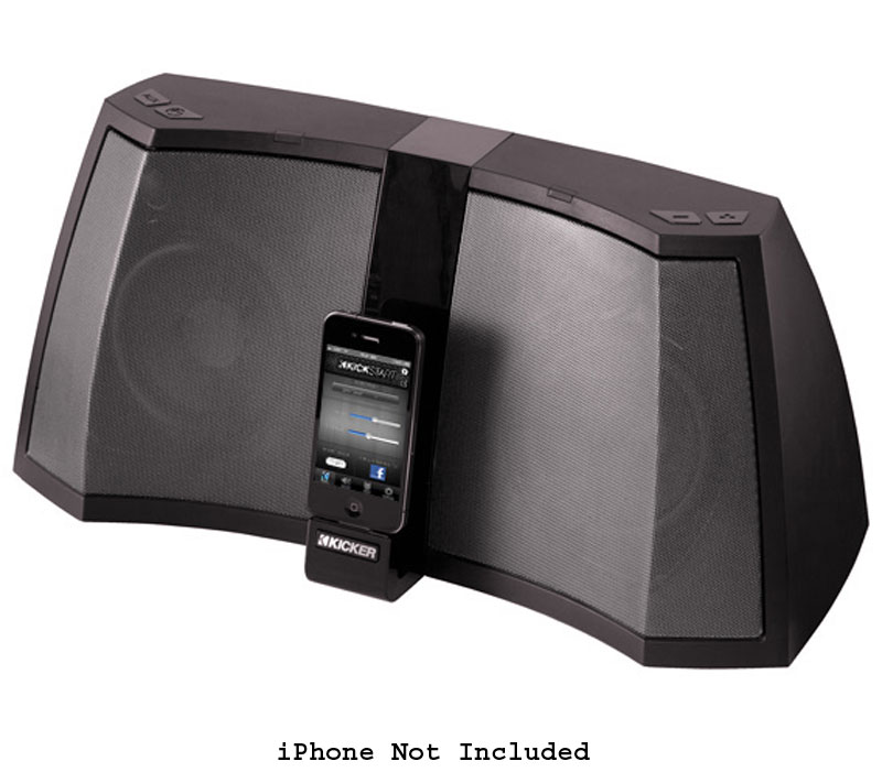 Kicker IK5 Home Audio Amphitheater iPod iPhone iPad Stereo Desktop Dock