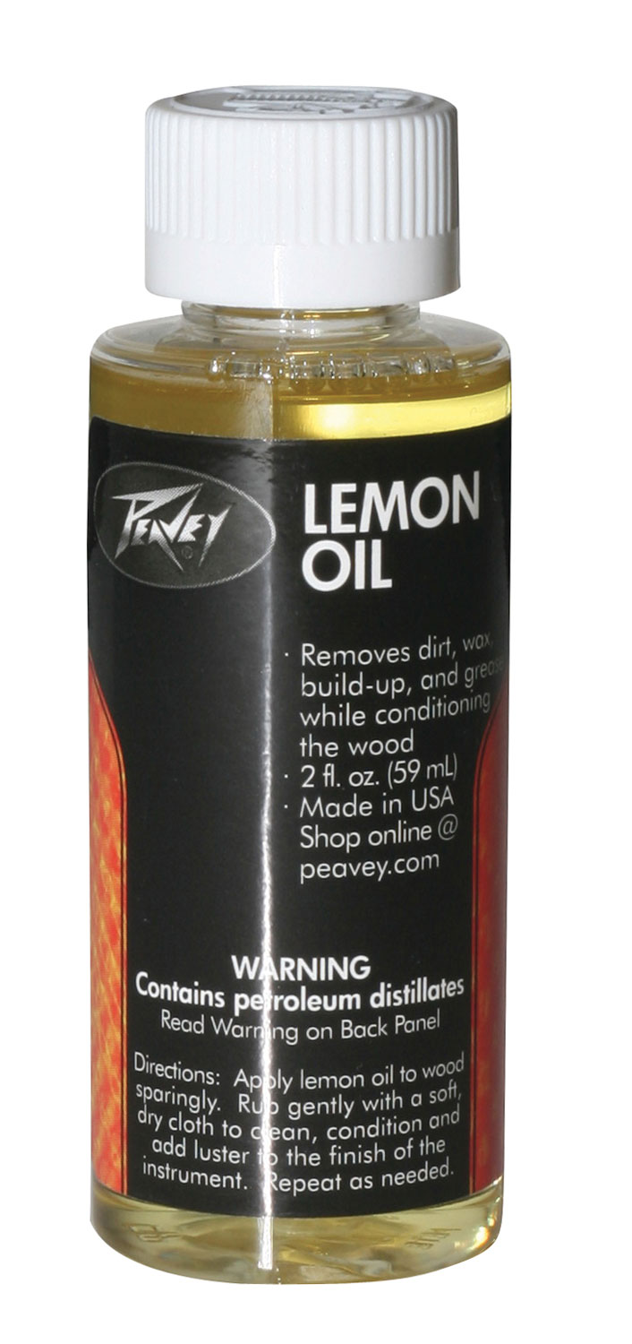 Peavey TwoOunce Bottle of Dirt Removal Wood Conditioning Lemon Oil