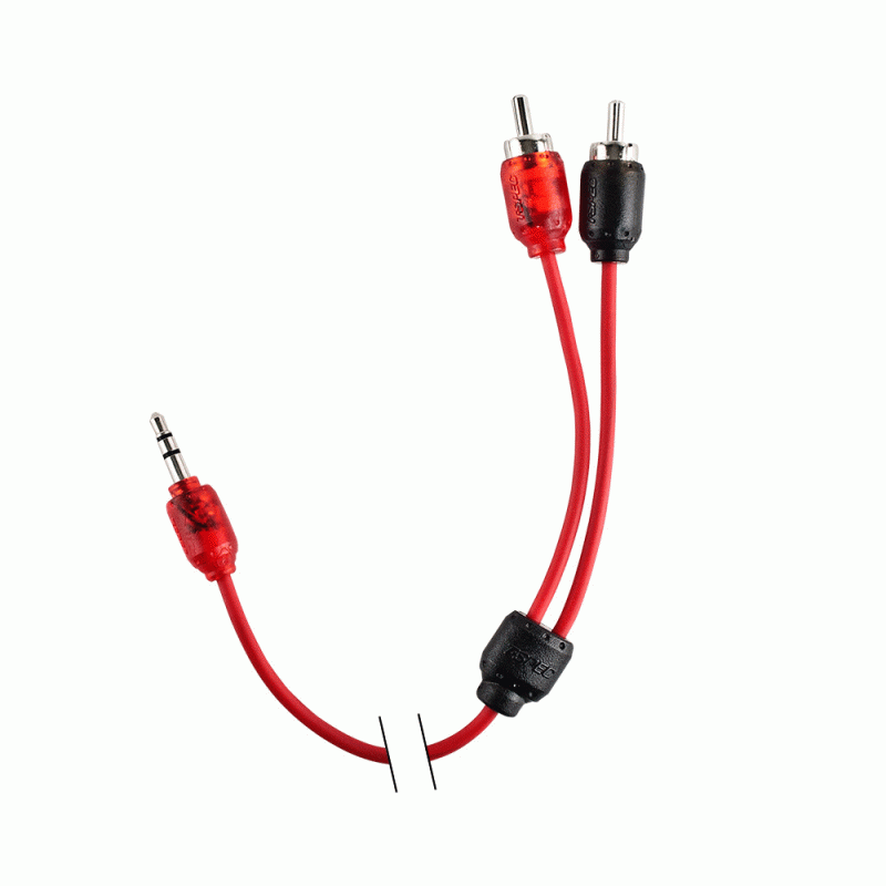 T-Spec V6RCA35-36IN V6 Series 2 Channel RCA to 3.5mm Cable with Woven Coaxial Design 36 Inches