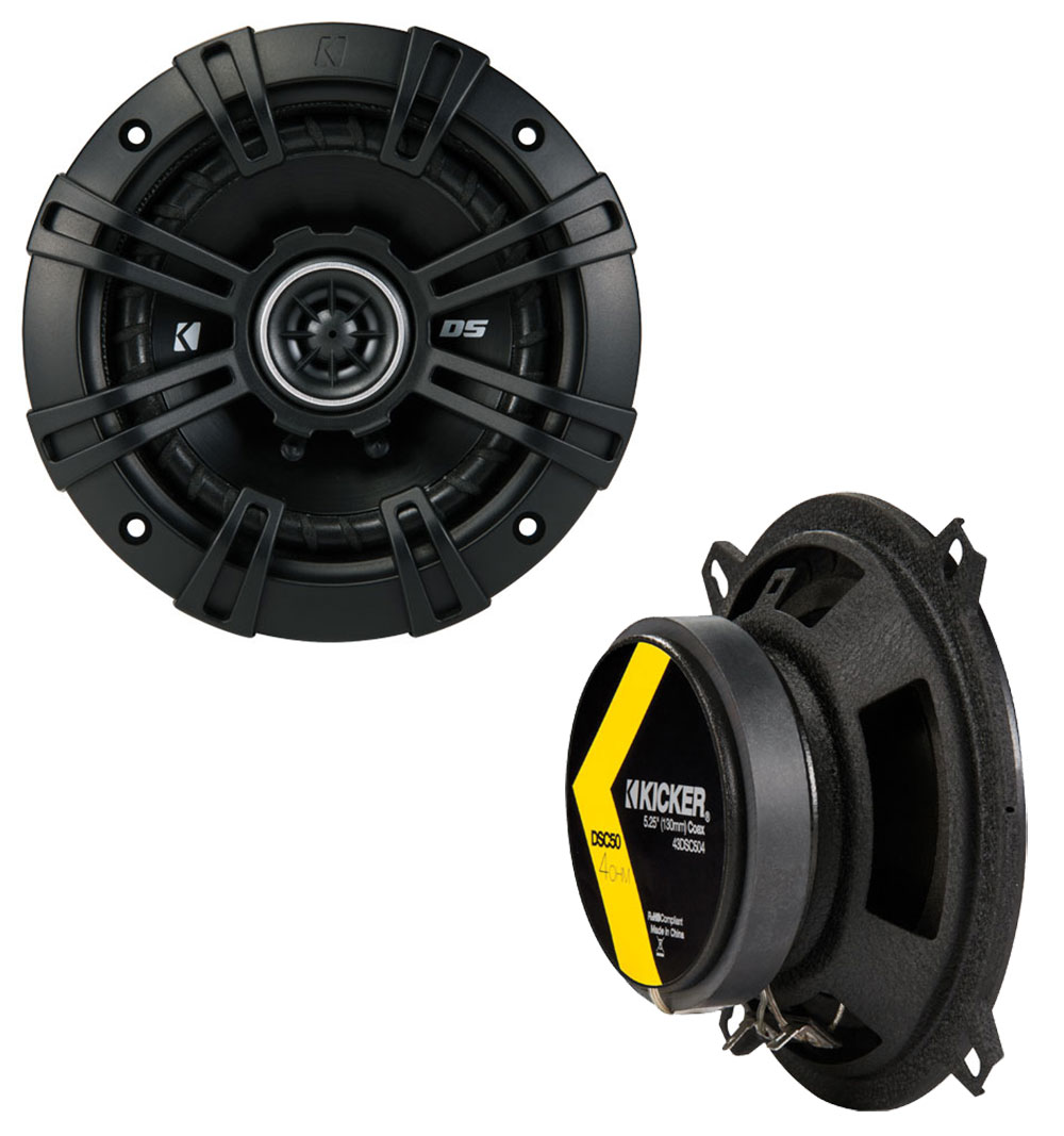 Jeep Wrangler YJ TJ JK Kicker System DSC50 Custom Quad (4) 5 1/4" Speakers Power Sports UTV Pod