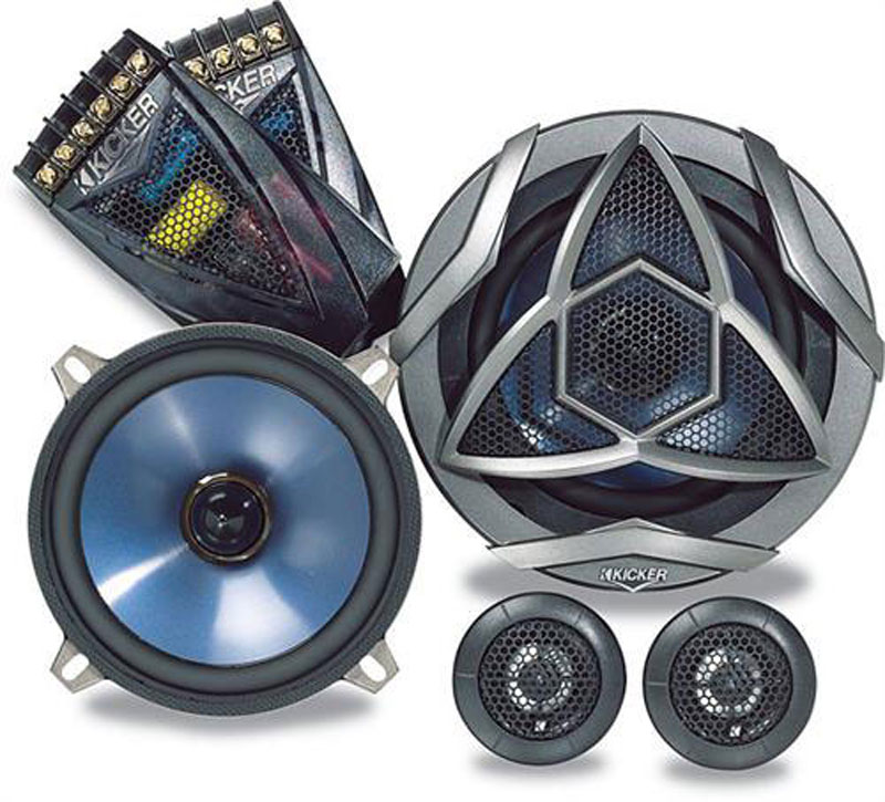 Kicker 05KS5.2 Car Audio 5 1/4" Component Speaker Set 130W Peak 4 Ohm