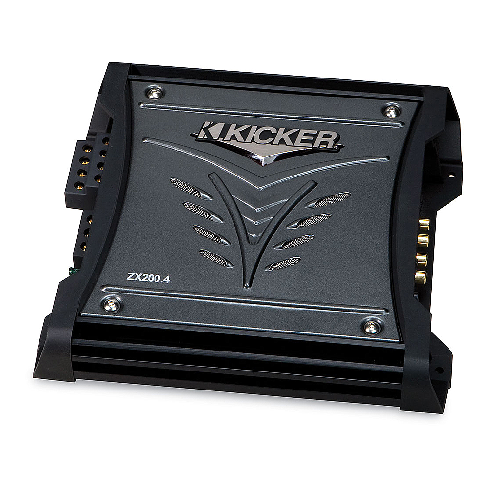 Kicker ZX200.4 R 4 Channel Car Stereo Speaker Amplifier 08ZX200.4RS