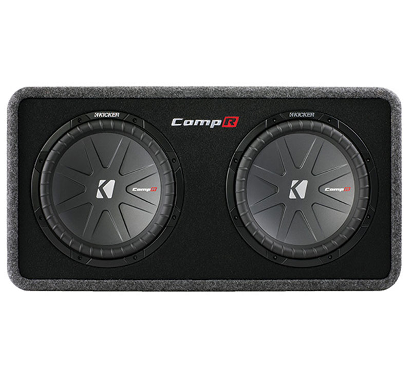 Kicker Car Stereo DCWR10 Loaded 10" Dual Sub Audio Speaker Box