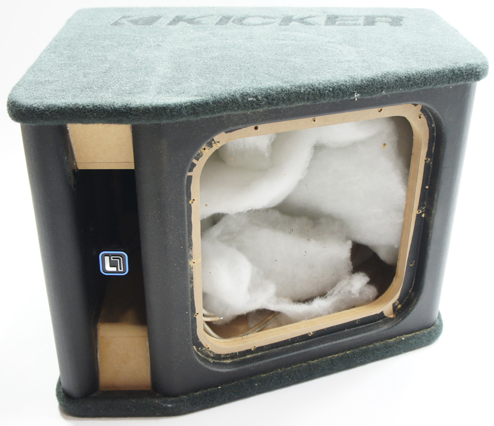 kicker subwoofer box empty
