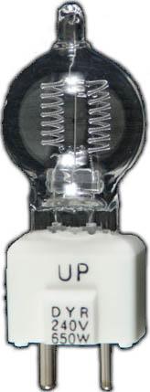American DJ ZB-DYR 240V 650W Quarts Halogen Lamp (9.5 Base)