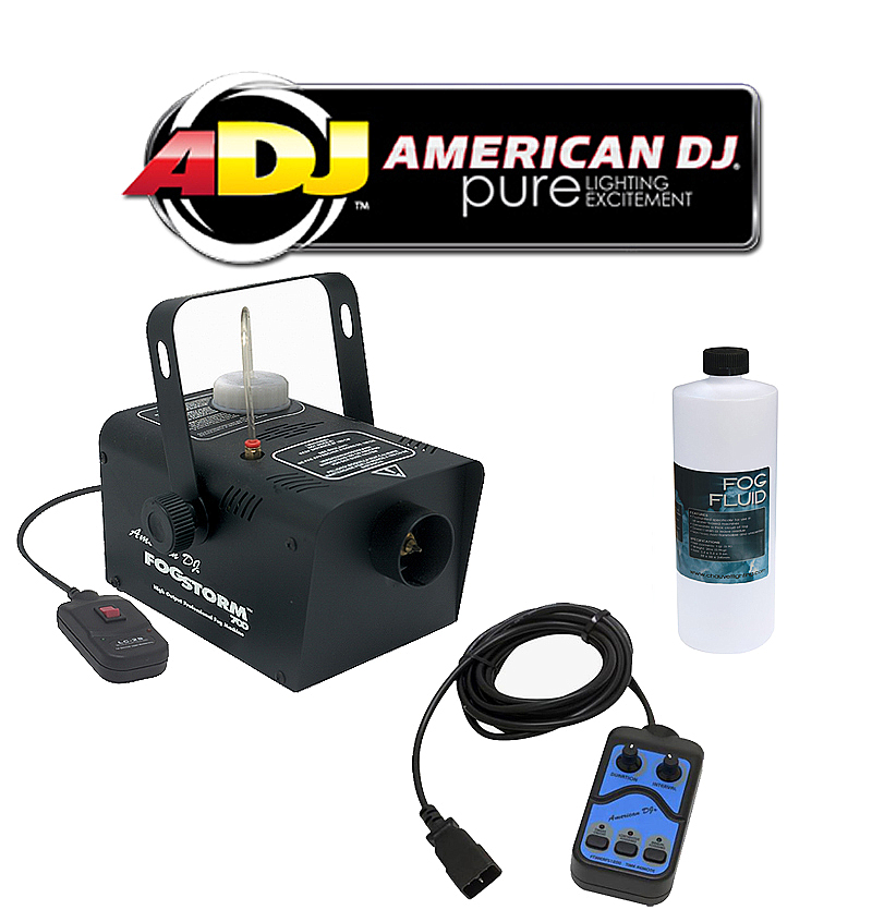 American DJ Lighting Fog Storm 700 Smoke Effect Machine with Quart Fog