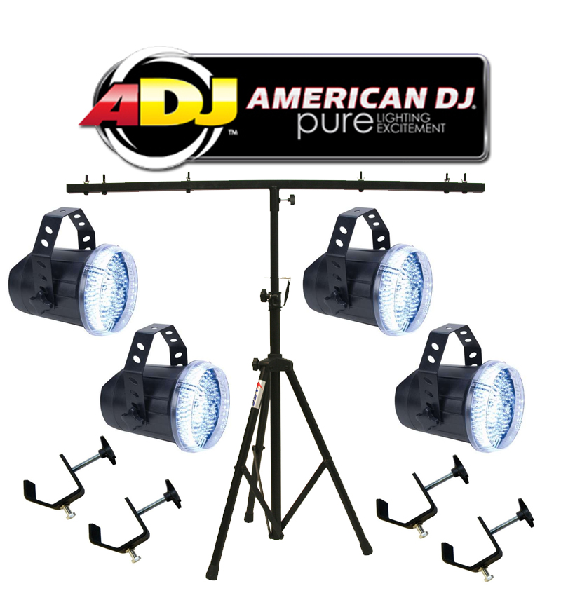 American DJ Lighting (4) Snap Shot LED Variable Speed Strobe Flashing
