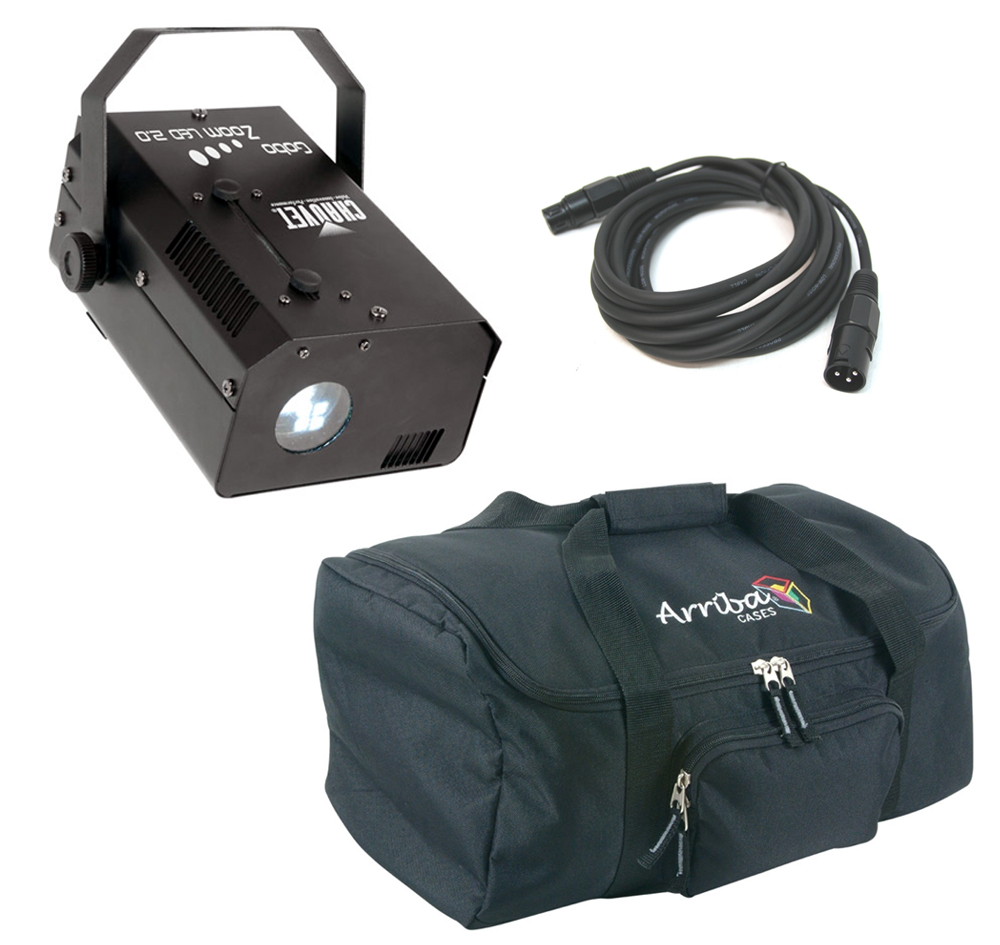 Chauvet DJ Lighting Gobo Zoom LED 2.0 Logo Projector Birthday Wedding Event Light with DMX Cable