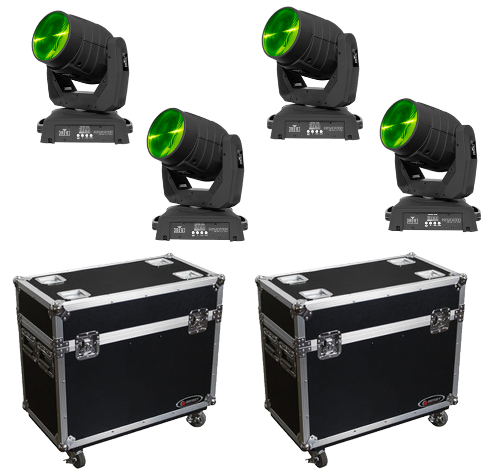 Chauvet DJ Lighting (4) Intimidator Beam LED 350 Moving Head Gobo Spot
