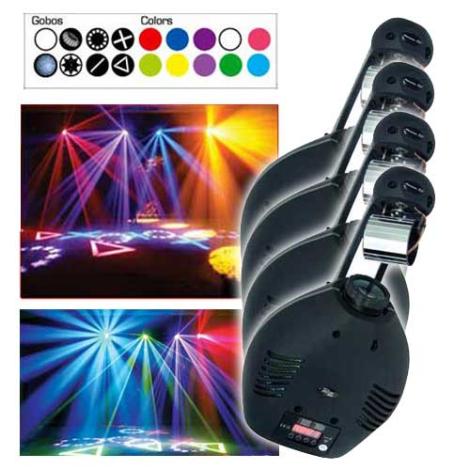 American DJ ACCU ROLLER 250 SYS Pro Barrel Effect Lighting Package (4 Pack)