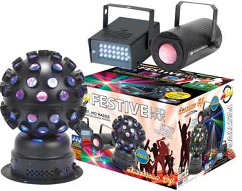 American DJ FESTIVE LED PAK Lighting Package - RGB LED Moonflower ...
