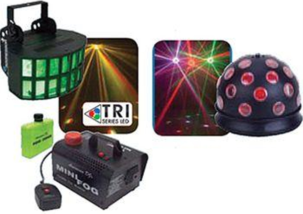 American DJ TRI LED PP 3 AGGRESSOR TRI LED;MINI TRI BALL;B6B LED
