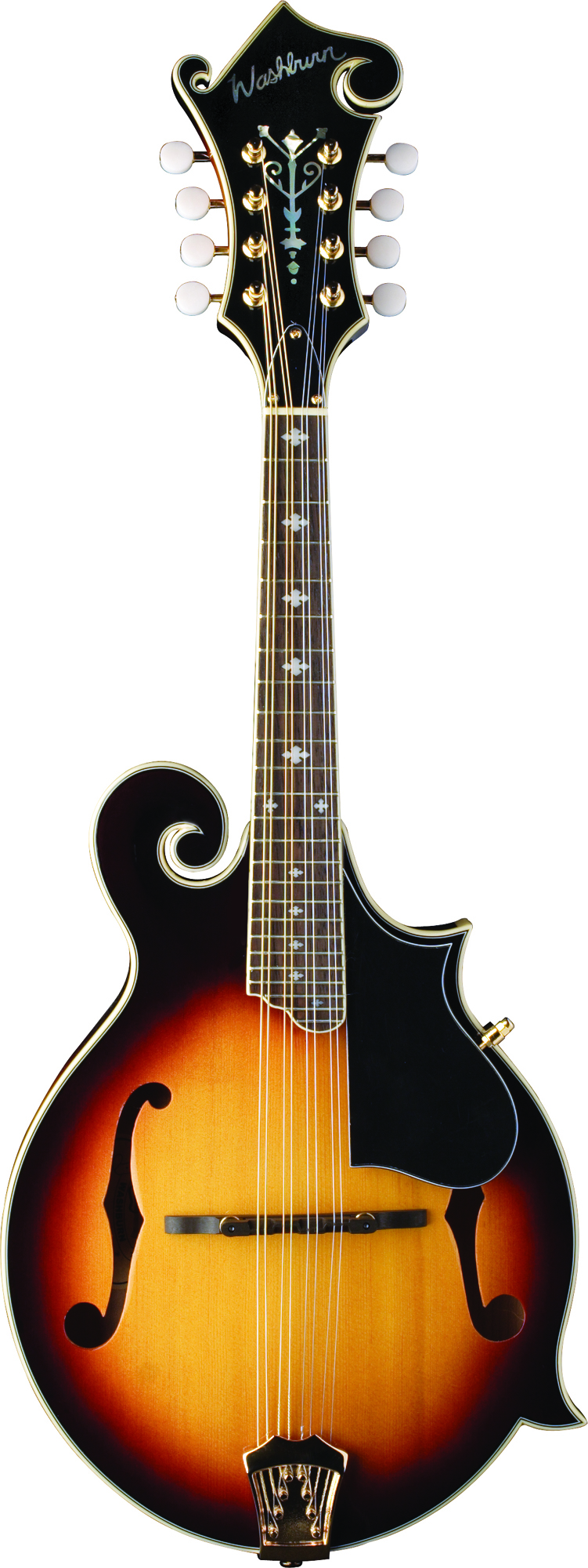 Washburn M3SWK Mandolin Guitar with F Style Rosewood Bridge Sunburst